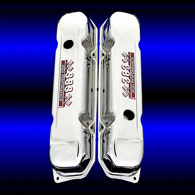 Valve Covers For Big Block Mopar Dodge Engines 383 HP Emblems Chrome • $94.99