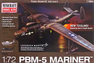 Plastic Model 1/72 Ww.Ii Us Navy Martin Pbm-5 Mariner Flying Boat Mc11684 • $194.43