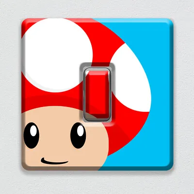 £2.99 • Buy Super Mario TOAD UK Light Switch Vinyl Sticker For Children's Bedroom