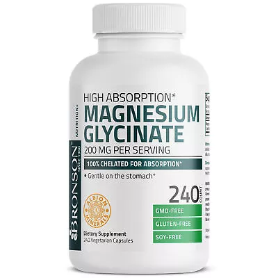 Bronson Magnesium Glycinate 200 MG • $9.99