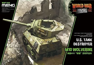 Meng Model Misc US Tank Destroyer M10 Wolverine 'World War Toons' #WWT020📌USA📌 • $29.98