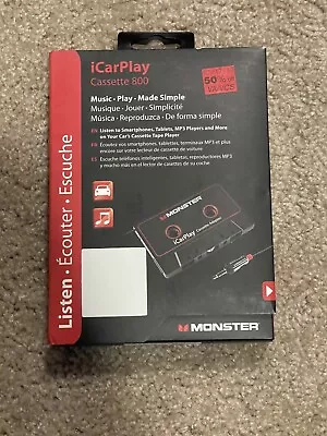 Monster ICarPlay 800 Cassette Tape Car Adapter For IPod MP3 & IPhone Brand New • $30