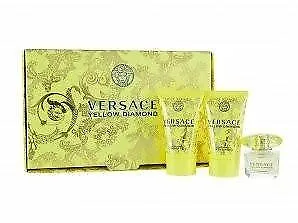 Versace Yellow Diamond For Women-3 Pc Mini Gift Set 0.17-Ounce EDT Splash 0.8-O • $27.99