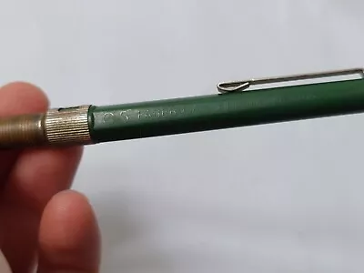 FABER CASTELL 0.5 TK Fine 9705 Green & Silver Vintage Mechanical Pencil Germany • $24