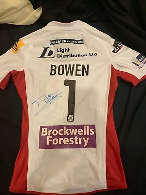 £350 • Buy Wigan Warriors Match Worn Rugby League Shirt #1 Matt Bowen