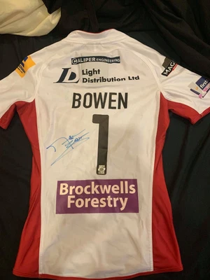 £350 • Buy Wigan Warriors Match Worn Rugby League Shirt #1 Matt Bowen