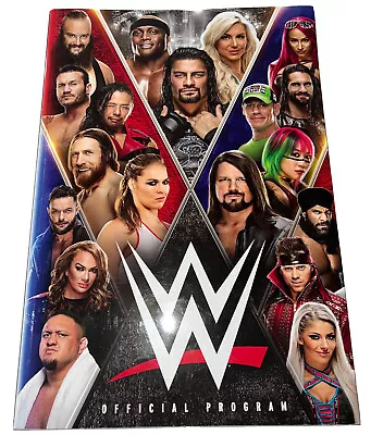 WWE Wrestlemania 34 OFFICIAL PROGRAM 2018 New Orleans Smackdown Wrestling Reigns • $24.40