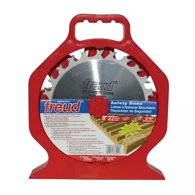 Freud 8  Safety Dado Saw Blade Set 22T 5/8  Arbor 1/4 -13/16  #SD308 • $109.95