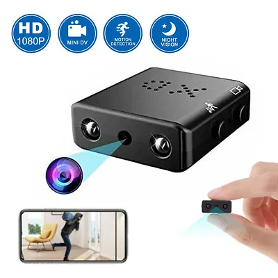 HD 1080P Mini Hidden^ Spy^ Camera HD Micro Home Security Night Vision Motion Cam • £13.88