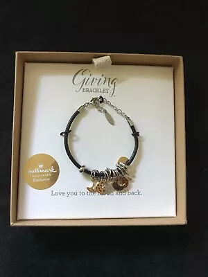 NEW HALLMARK Giving Collection By Demdaco Bracelet W/Moon & Star Charms • $9.99