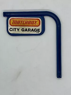 Vintage Matchbox Playset City Garage Sign Original • $7.49