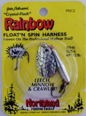 Leech Minnow Crawler Harness Float'n Spin # 6 You Choose 7 Colors Walleye Lure • $2.75