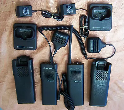 A Pair Of Motorola Radius P50 Mobile Walkie Talkies Two Way Radios. UNTESTED • $85