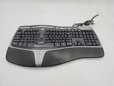 Microsoft Natural Ergonomic Curved Wired Keyboard 4000 V1.0 Model 1048 KU-0462 • $42.16