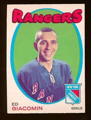 1971-72 O-Pee-Chee #220 Ed Giacomin New York Rangers Hockey Card AB-1439 • $9.99