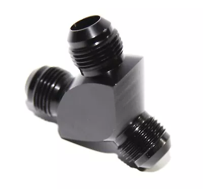 3-Way Y-Block Fitting Adapter AN10 10-AN Male To 2X AN10 10-AN Male BLACK • $14