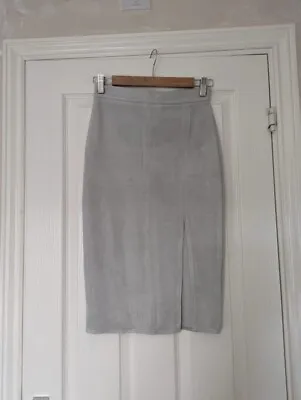 Misguided Grey Midi Skirt 6 • £0.99