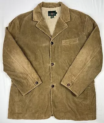 Vintage J Crew Chore Coat Barn Jacket Men Large Lined Corduroy Tan • $39.99