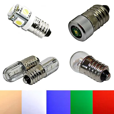 E10 LED 6V 12 Dc Screw Mount Christmas Star Adventstern Lighting White Red • $12.01