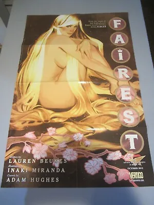 Vertigo 2012 Comic Store Promotion Poster Adam Hughes Fables Fairest UNUSED • $19
