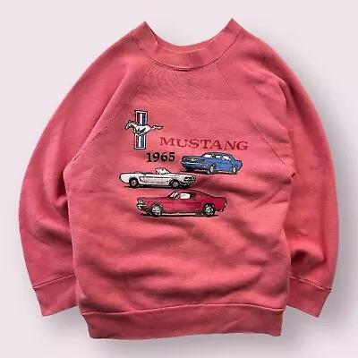Vintage Ford Mustang 1965 Muscle Car Sweatshirt 70s 80s Size Small • $39.95