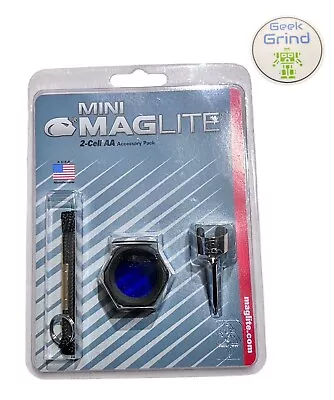 Maglite Accessory Pack AM2A016 MINI Mag-lite Anti Roll Red & Blue Lens Camping • $3.99