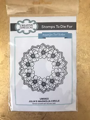 Creative Expressions Stamp - Julia's Magnolia Circle • £4