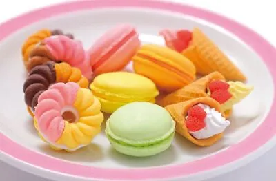 Iwako Japanese Puzzle Eraser - Macaron Wafflecone French Doughnut • £1.20