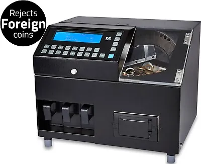 Coin Money Counter Sorter Machine Cash Currency Counting Gbp Automatic Uk Zzap • £1679.99