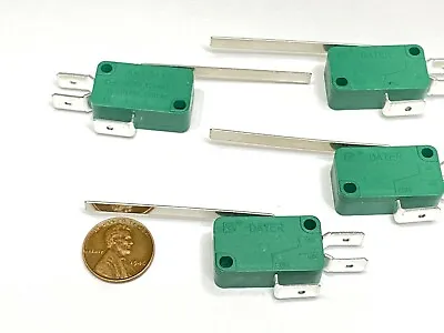4 Pieces Limit Switch 50mm Lever Green Kw1-103 SPDT Micro 3pin Mm Long E7 • $12.07
