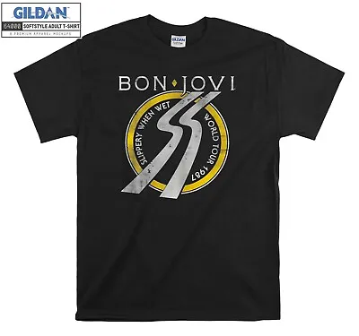 £14.95 • Buy Bon Jovi Slippery When Wet T-shirt Gift Hoodie T Shirt Men Women Unisex 6575