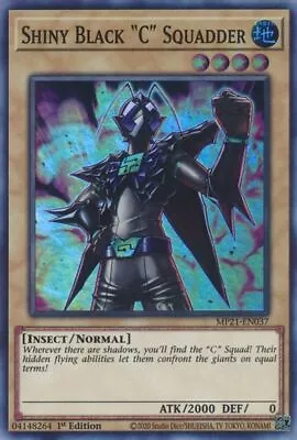 Shiny Black C Squadder [MP21-EN037] Super Rare - Yu-Gi-Oh! - NM • $1