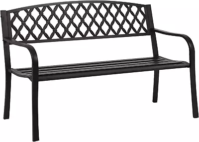 Park Bench Metal Bench 50 Garden Bench Chair Outdoor Benches Clearance Patio Ben • $129.99