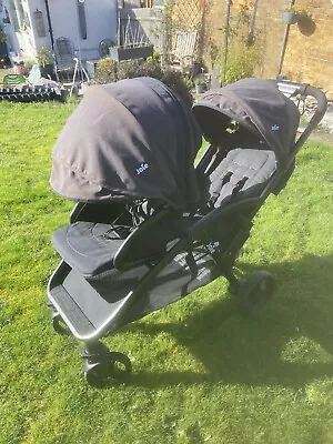 Joie Evalite Duo Double Tandem Baby Stroller Pushchair  Black  • £95