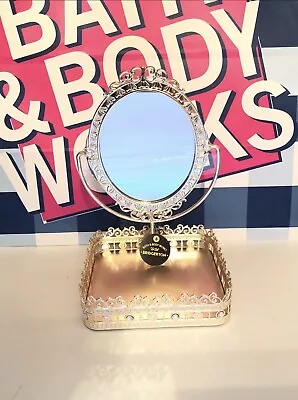 Bath & Body Works Bridgerton Tilting Mirror Vanity Tray • $60