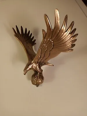 Vintage RS Owens & Co.1988 Bronze Metal American Bald Eagle Statue Trophy  • $70