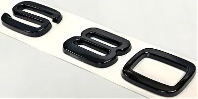 Black S80 Fit Volvo S80 Rear Trunk Nameplate Emblem Badge Letters Number • $24.99