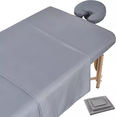 3-Piece Microfiber Massage Table Sheets SetsIncludes Massage Flat Sheet Massag • $26.21