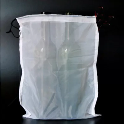 24  X19  Brew Mesh Bag W/ String Food Grade Wine Beer HomeBrew Bucket Filter • £4.99