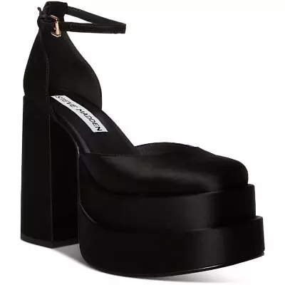 Steve Madden Womens Charlize Black Platform Heels 10 Medium (BM) BHFO 0156 • $28.99