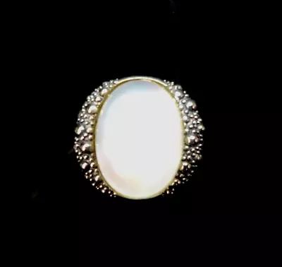 Michael Dawkins Starry Night Mother Of Pearl 925 Sterling Silver Ring 7 NWT • $127.99