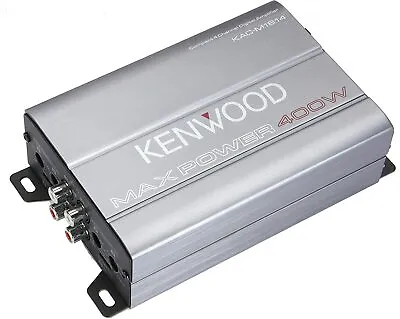 Kenwood KAC-M1814 4-Channel 400W Class D Compact Amplifier Marine Car Boat Amp • $98.95