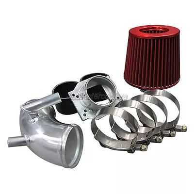 CXR 2.75  Cold Air Intake Pipe Kit + MAF Flange + Filter For E30 325i BMW Black • $128.37