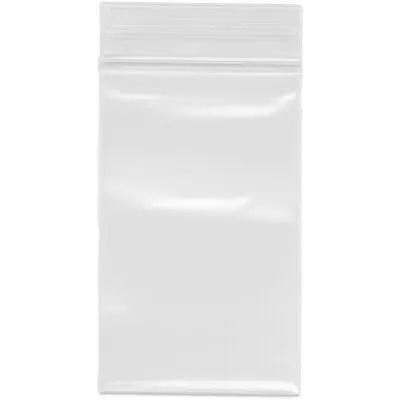 Plymor Heavy Duty Plastic Reclosable Zipper Bags 4 Mil 2.5  X 4  (Pack Of 100) • $3.92