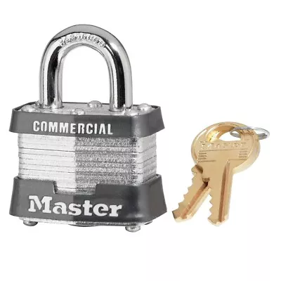 Master Lock Model No. 3MK Steel Padlock Single • $12.99