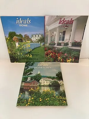 Lot Of 3 HOME HOMETOWN Ideals Magazines Vintage 1984 1989 1990 Very Nice! • $13.97