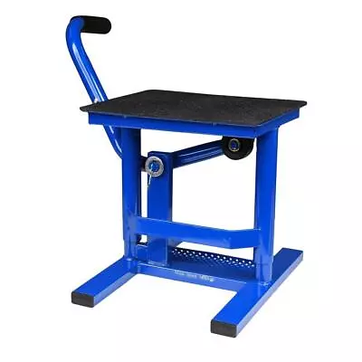 BikeTek MX Heavy Duty Motorcycle Foot Lift Off Road Bike Comp Stand Blue 160kg • $74.59