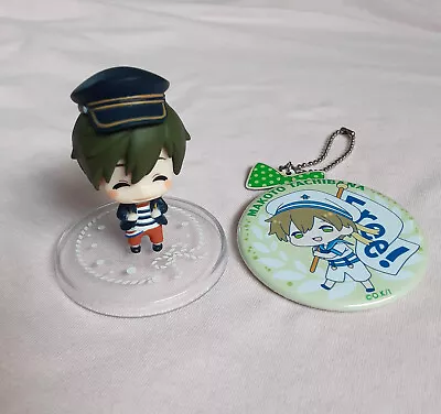 Free! Iwatobi Swim Club Makoto Tachibana Figure & Keychain Badge • $22