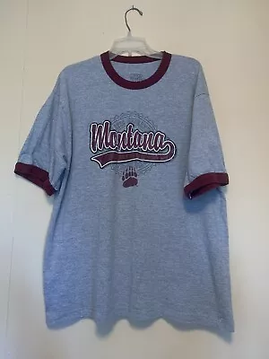 Montana Grizzlies Varsity Classics Tshirt Adult XL Gray Vintage • $14