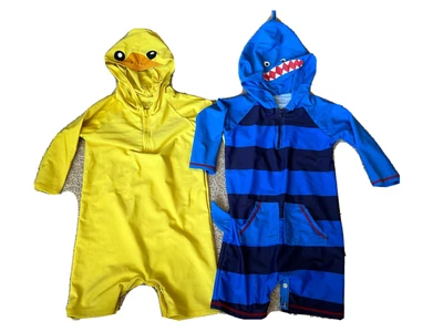 $28 • Buy Vaenait Baby Bundle Of 2, Onepiece Swimsuit Rashguard UPF 50+ Duck And Shark 2T